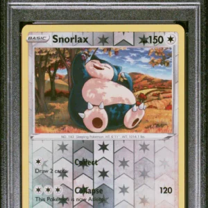 PSA 9 SNORLAX-REV.FOIL REBEL CLASH