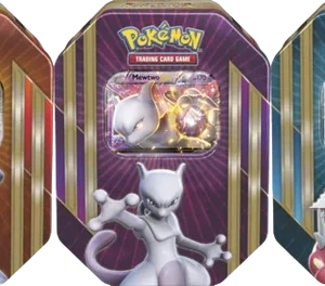 2016 Triple Power Machamp & Shiny Gyarados & Mewtwo EX Full Set Tin